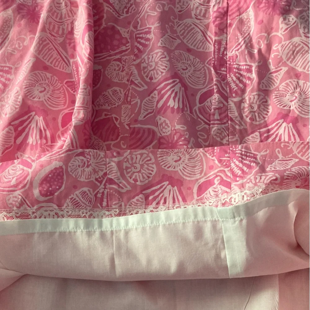 Lilly Pulitzer SZ 10 Sundress pink Seashell themed, sleeveless,Spaghetti Straps - Picture 9 of 14